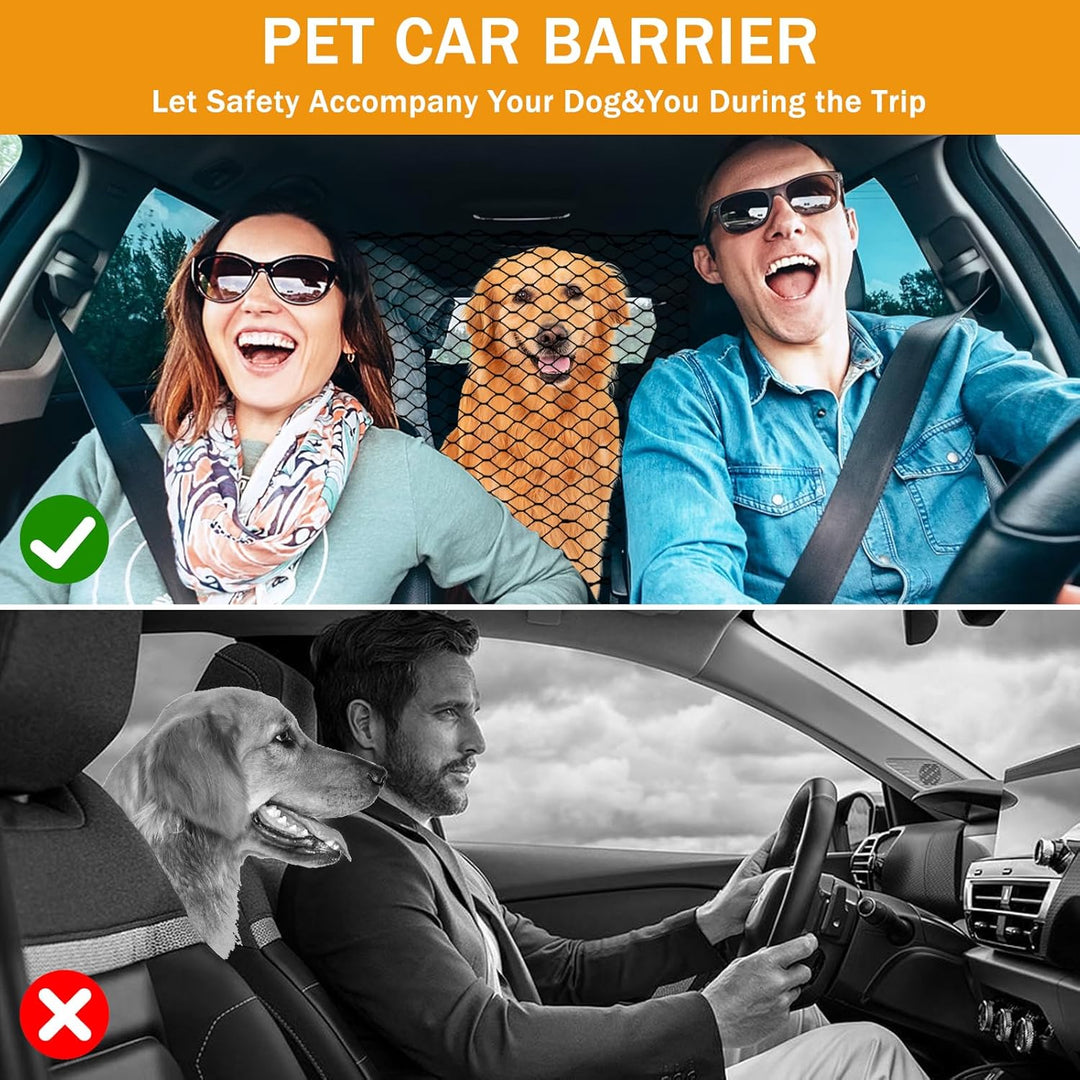 Hundegitter Auto für den Kofferraum, Fahrzeug Sicherheitsnetz für Hunde, Universal Autoschutzgitter