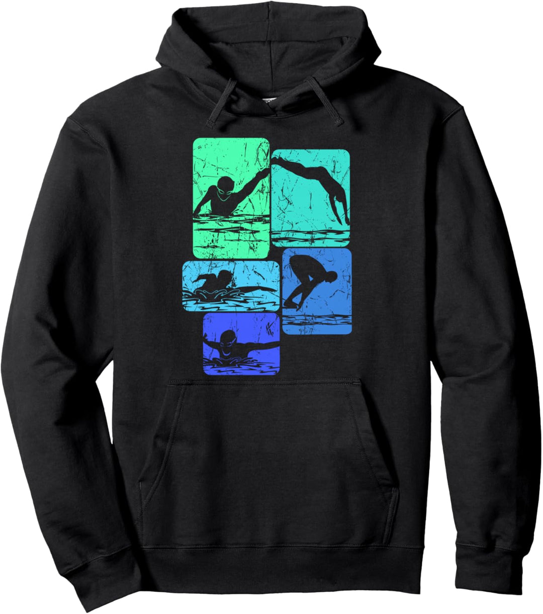 Schwimmen Schwimmer Schwimm Pullover Hoodie