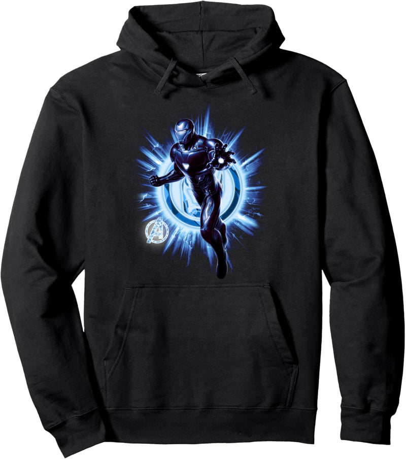 Marvel Avengers: Endgame Iron Man Blue Hue Portrait Pullover Hoodie