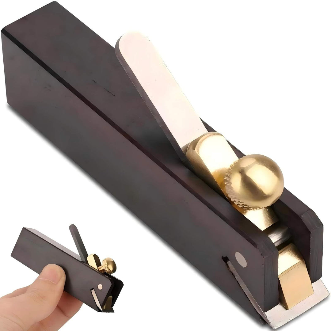 ANKROYU Mini Holzhobel, Tragbarer Handhobel, Ebenholz, Mini DIY Kabellinie, Holzhobel, Zimmermann, H