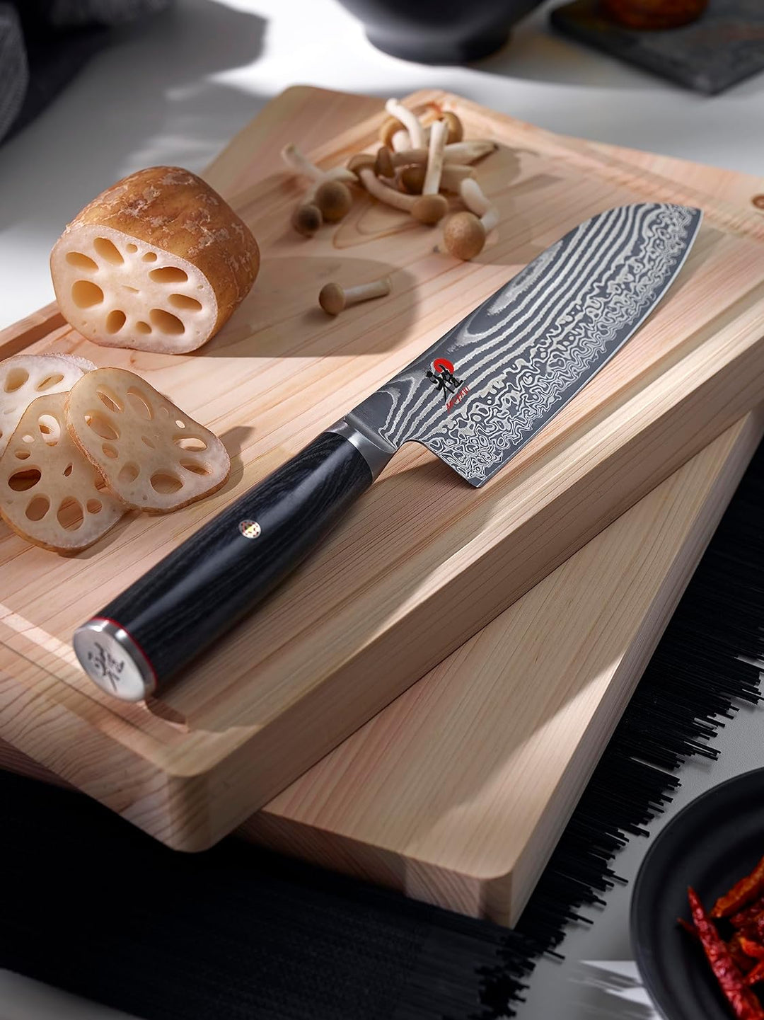 MIYABI SANTOKU Klingenlänge 20 cm Japanisch Messer Fleisch Gemüse scharf
