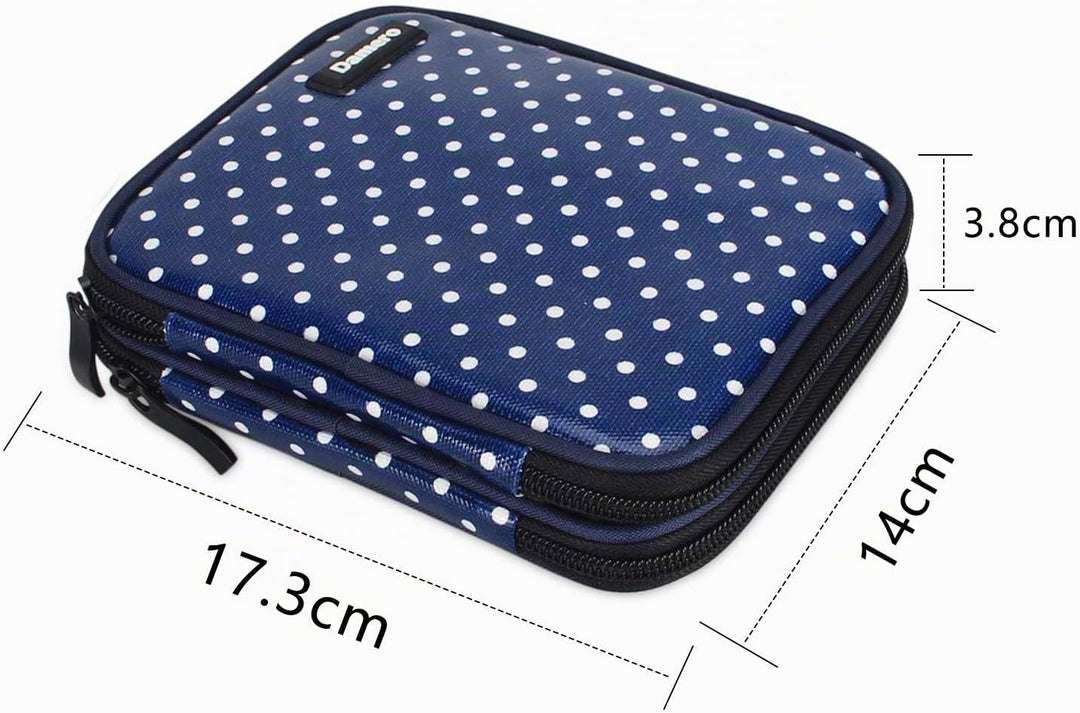 Damero Häkelnadeln-Tasche, Stricktasche für Stricknadeln, Handarbeitstasche für Haken, Stricken, Bla