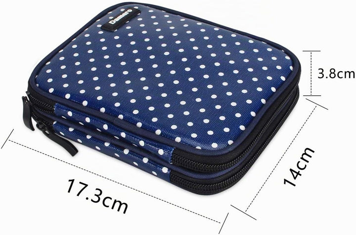 Damero Häkelnadeln-Tasche, Stricktasche für Stricknadeln, Handarbeitstasche für Haken, Stricken, Bla