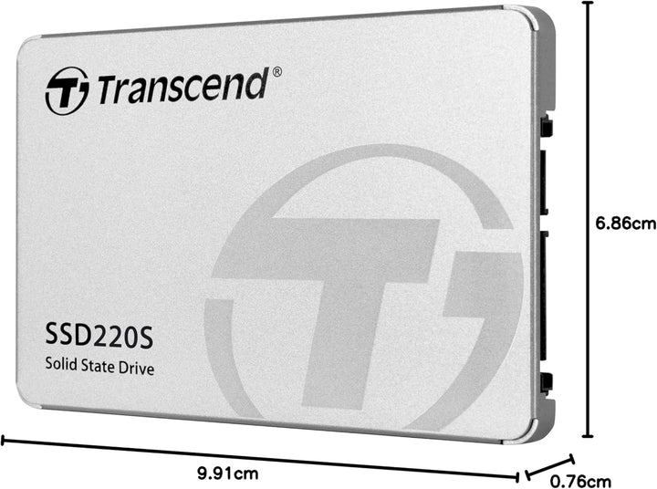 Transcend 480GB SATA III 6Gb/s SSD220S 2.5” SSD TS480GSSD220S 480GB Standardverpackung, 480GB Standa