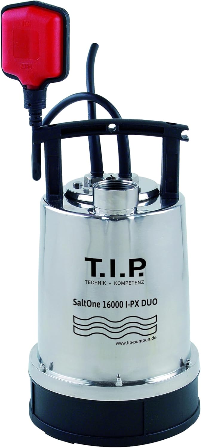 T.I.P. SaltOne 1600 I-PX DUO Salzwasser-Tauchpumpe (bis 16.000 l/h Fördermenge, Förderhöhe max. / Dr