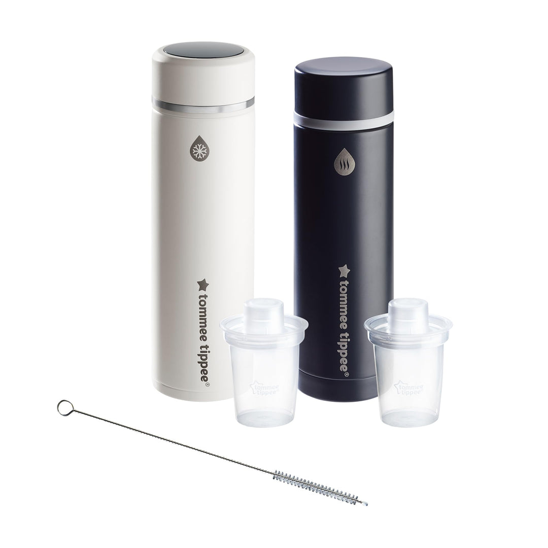 Tommee Tippee GoPrep Nahrungszubereiter-Set, bereitet die perfekte Babyflasche in 2 Minuten zu, trag