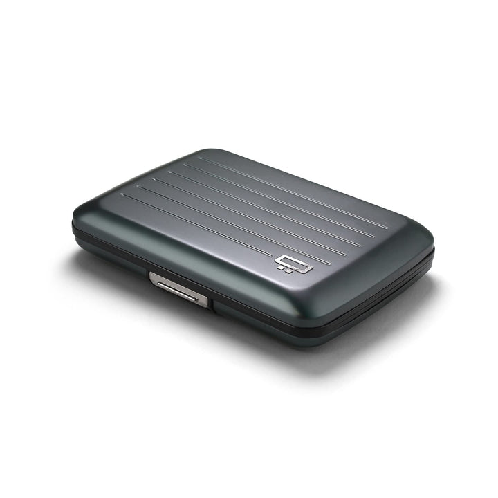 OGON Aluminium Geldbörse Smart Case V2 - Einfache Lagerung - Metallverschluss - Kartenetui mit RFID-