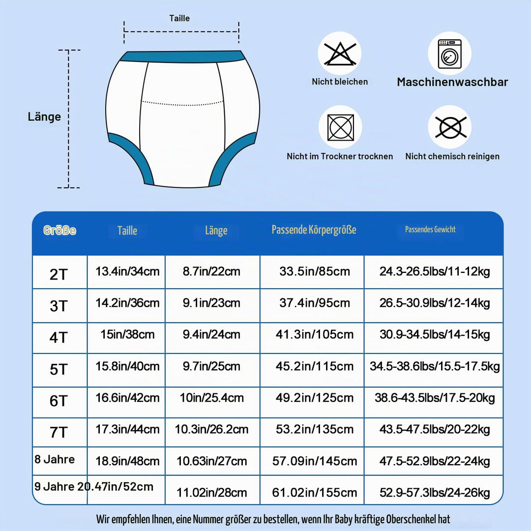 MOEMOE BABY Töpfchen Trainingshose 10 Stück Baby Trainingshosen Töpfchen Unterwäsche Kinder für Jung