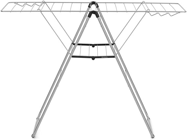 Brabantia HangOn 20m Trockengestell, Legierter Stahl, Metallic Grey 20m without Rod Metallic Grey, 2