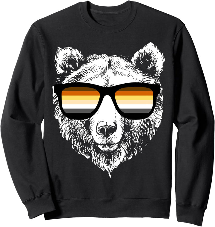 Bär Flagge Homosexuell Stolz LGBTQ Sonnenbrille Subtile Stol Sweatshirt