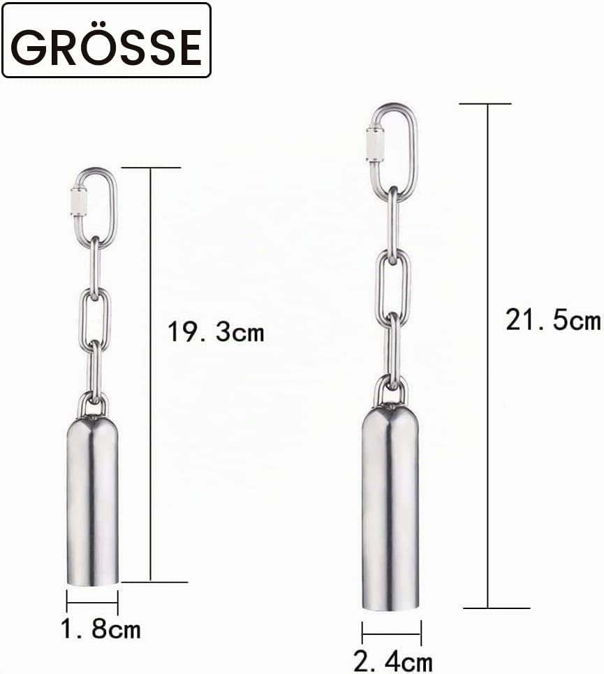 2 Stück Glocke für Papageien, Edelstahl-Glocke Spielzeug Edelstahl Glockenspielzeug, für Papagei Ara