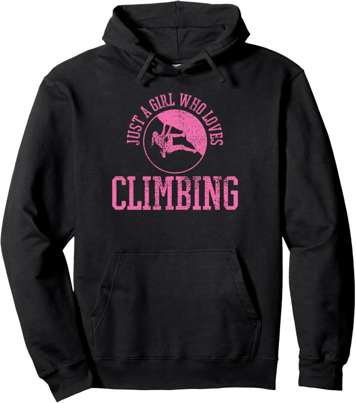 Klettern Bergsteiger Vintage Pullover Hoodie