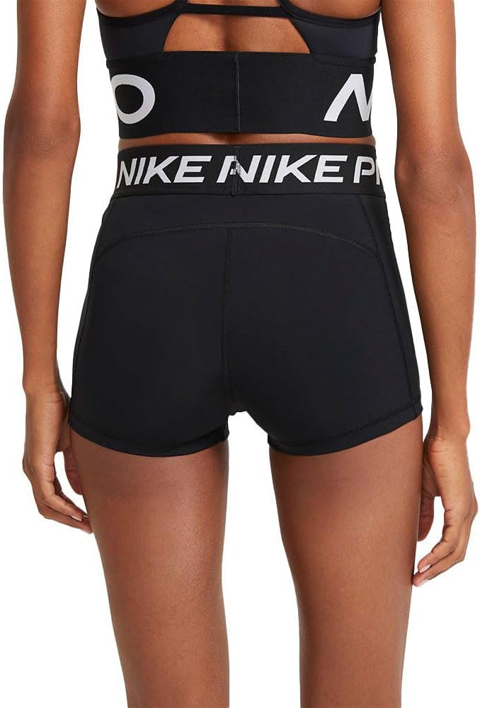 Nike Damen W Np 365 kort 3" Shorts, Black/White M Black/White, M Black/White