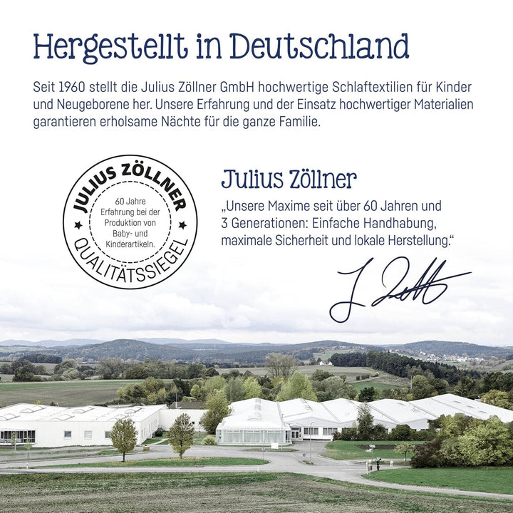 Julius Zöllner 85000 40100 - Bettwäsche Uni, Grösse: 80x80 cm / 35x40 cm, uni weiss Uni Weiss 80x80