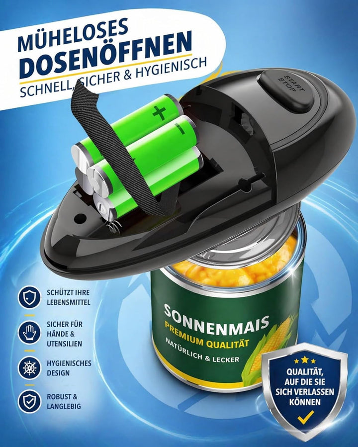 Elektrischer Dosenöffner, One Touch Automatisch Kabellos, Glatte Schnittkante Sicher, Für Senioren S