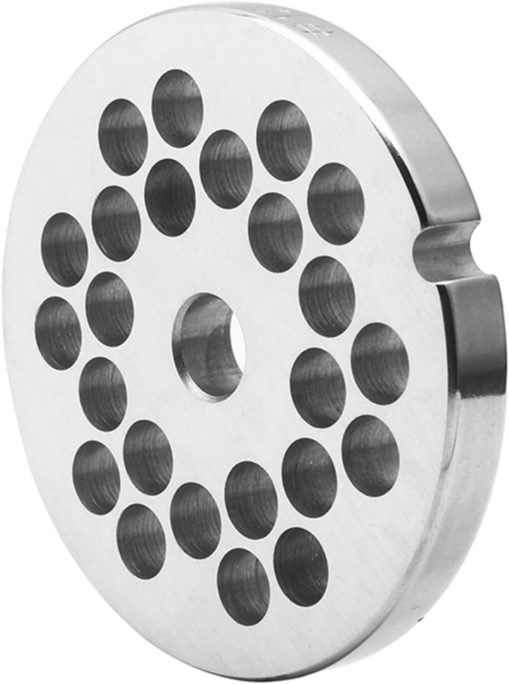 Mahlplatte, Edelstahl-Fleischwolf-Scheiben-Ersatz für manuelle Fleischwolf-Zubehör Typ 12 8 mm, 8 mm