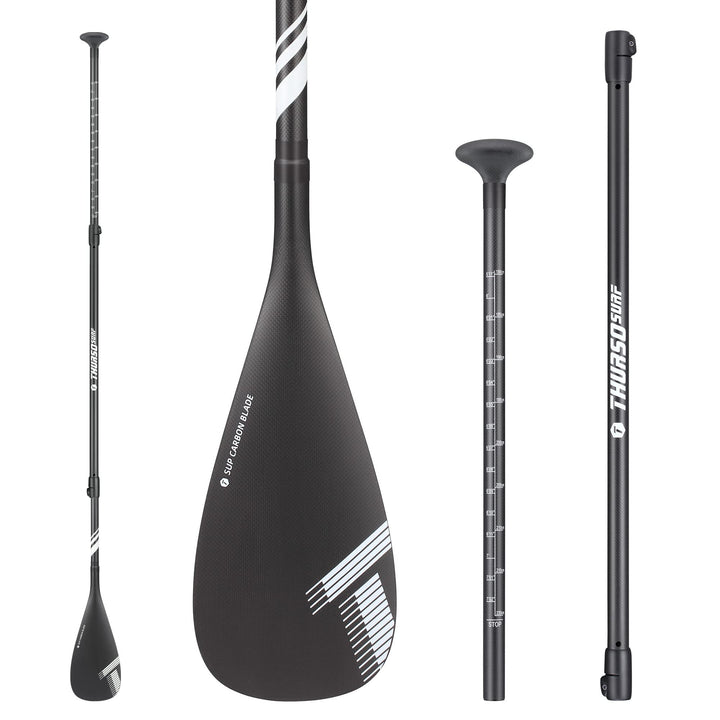 THURSO SURF Carbon Elite SUP Paddel Vollständiges Carbonfaser Paddel Board Paddel Kajakblatt Konvert