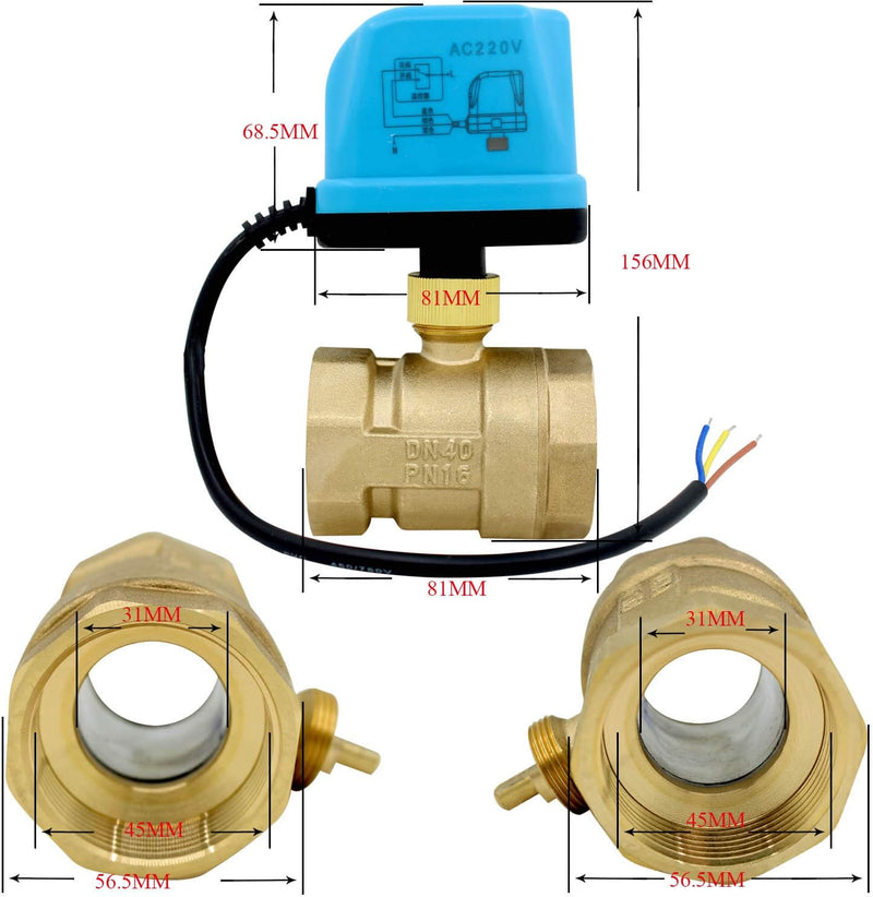 OemClima 2 Wege motorkugelhahn kugelventil elektrisch 12v 24v DC 2 Wege ventil elektrisch 1/2 3/4 1