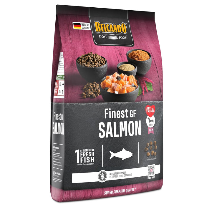 Belcando Finest GF Salmon [4 kg] getreidefreies Hundefutter | Trockenfutter für kleine &amp; mittlere Hu