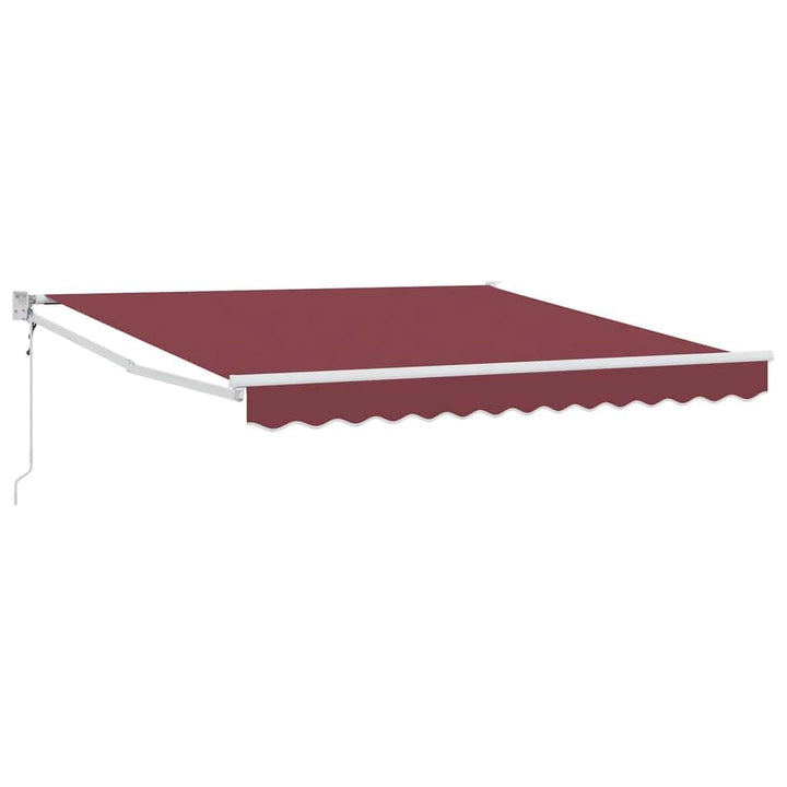 vidaXL Markise Automatisch Weinrot 300x250 cm 300 x 250 cm Burgunder und Weiss, 300 x 250 cm Burgund