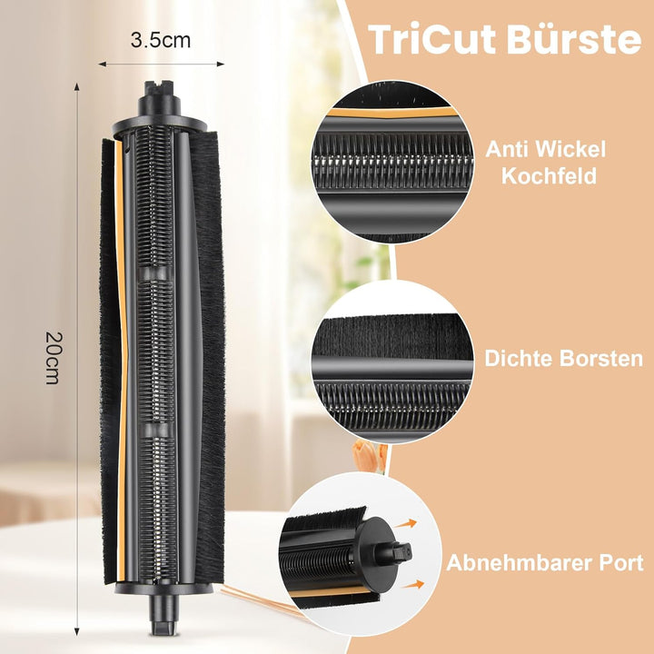 1 Stück TriCut Bürste für Dreame L10s Ultra Gen 2 / L10s Pro Ultra / L10s Ultra / X30 Ultra / X40 Ul