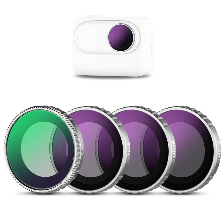 NEEWER ND-Filter-Set, kompatibel mit Insta360 GO 3S, CPL+ND8+ND16+ND32 Filter-Set, Action-Kamera-Zub