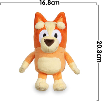 Bluey Giochi Preziosi weiches Plüschtier Bingo, ca. 20 cm hoch, mit Details wie im Cartoon, für Kind