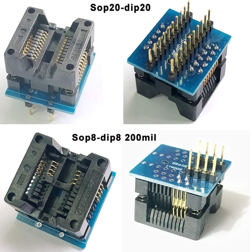 XGOIENZI 14pcs SOP scoket MCU Test Socket Programming Adapter ic chip avr Programmer for Programmer