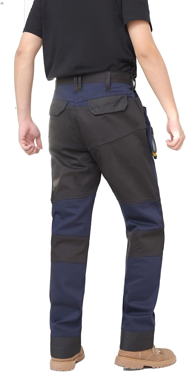 WORK IDEA Arbeitshosen männer, Hose mit multifunktionalen Taschen, Hose mit abnehmbaren Flugtaschen,