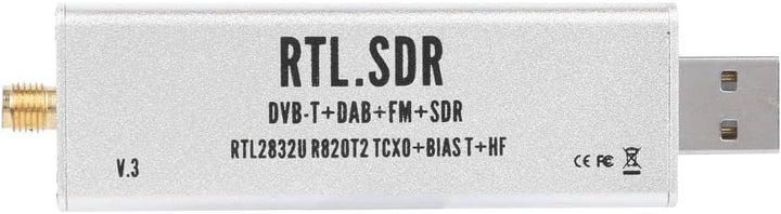 Elprico RTL SDR Stick, 0,1-MHz-1,7-GHz-Vollbandempfänger RTL SDR Funkkommunikationssystem-basiertes