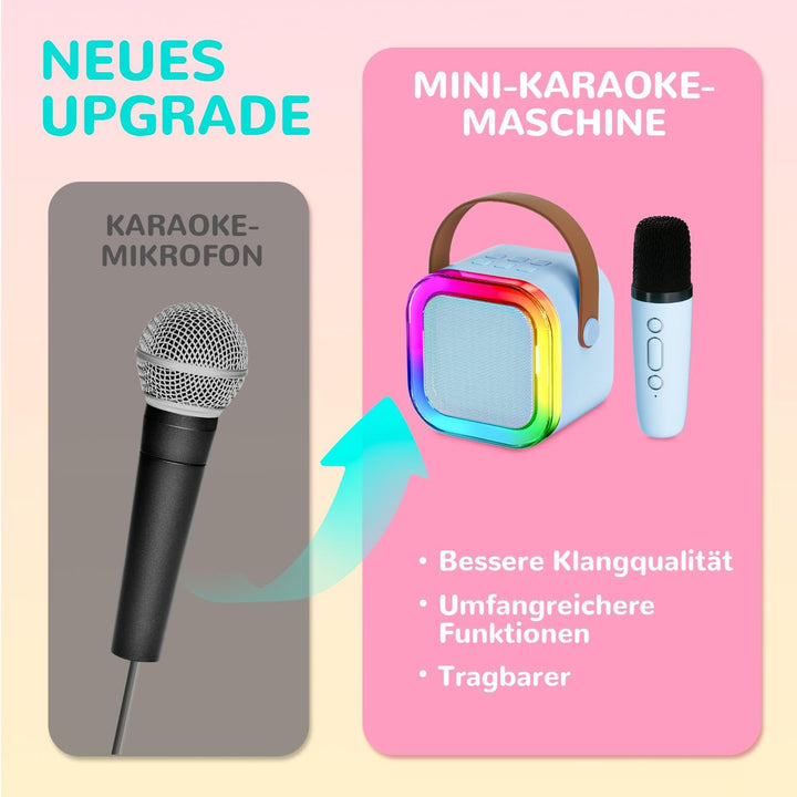 Karaoke Machine Kinder mit Karaoke mikrofon Kinder: Wowstar Kinder Karaoke mit Mikrofon - Mini Karao