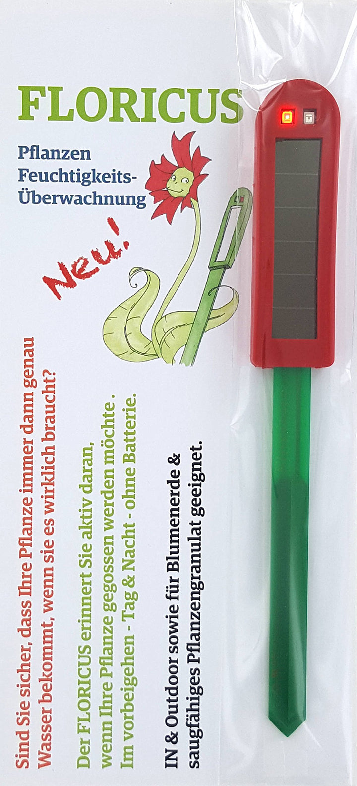 Floricus NEU Rot (lang) - in peppiger Hülle - div. Farben - keiner reagiert schneller - Perfekter So