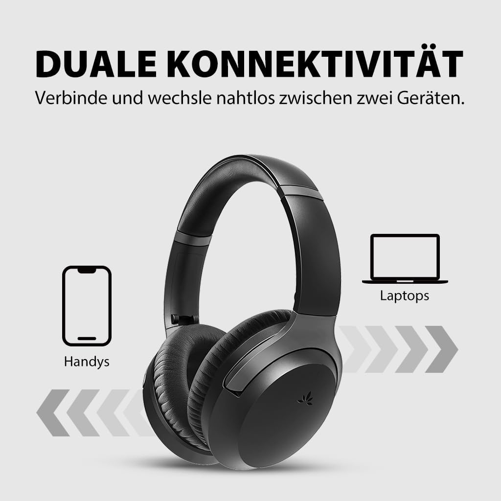 Avantalk Aria Pro 3 – Bluetooth-Headset mit abnehmbares Noise Cancelling Mikrofon für die Arbeit - 2