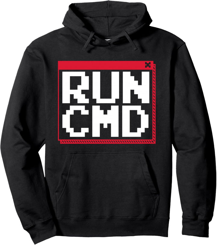 Run CMD Phishing Sniffer Social Engineering Grey Hat Hacker Pullover Hoodie