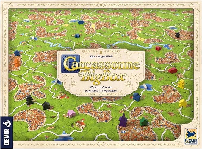 Devir BGCARPLUS3 Carcasonne Plus Basic Kit + 11 Erweiterungen Empfohlenes Alter ab 7 Jahren | Spanis