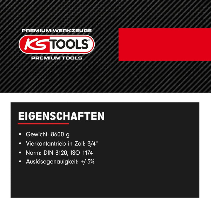 KS Tools Universal Drehmomentvervielfältiger 1/2" 516.3700 I 1300 Nm I Kraftvervielfältiger mit Vier