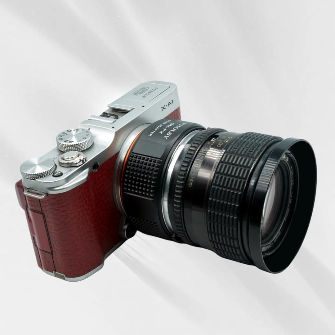 PHOLSY OM auf FX Adapter Objektivadapter Kompatibel mit Olympus Zuiko OM Objektiv und FX Mount Kamer