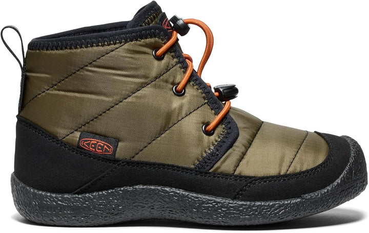 KEEN Unisex Kinder Howser 2 Waterproof Bottes Chukka, 24 EU Dark Olive Gold Flame