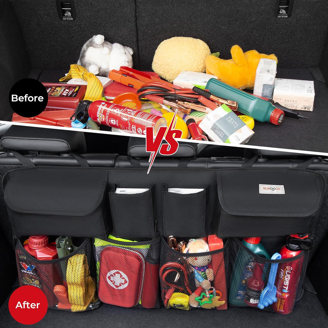 SURDOCA Auto Kofferraum Organizer für SUV, [7 Mal AKTUALISIERT] Auto Kofferraumtasche, Autozubehör I