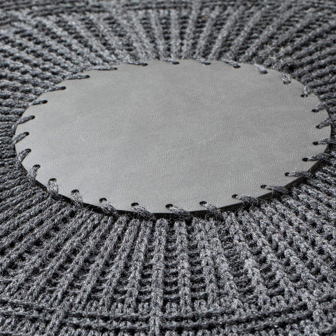 ENGLISH HOME Pouf Hocker, Rund Sitzpouf, Sitzhocker, Sitzpuff, Fusshocker, Strick Puff Hocker für Wo