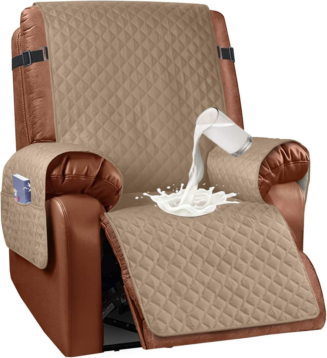 Granbest Wasserabweisende Recliner Stuhl Abdeckung wasserdichte Recliner Stuhl Slipcovers Anti-Rutsc