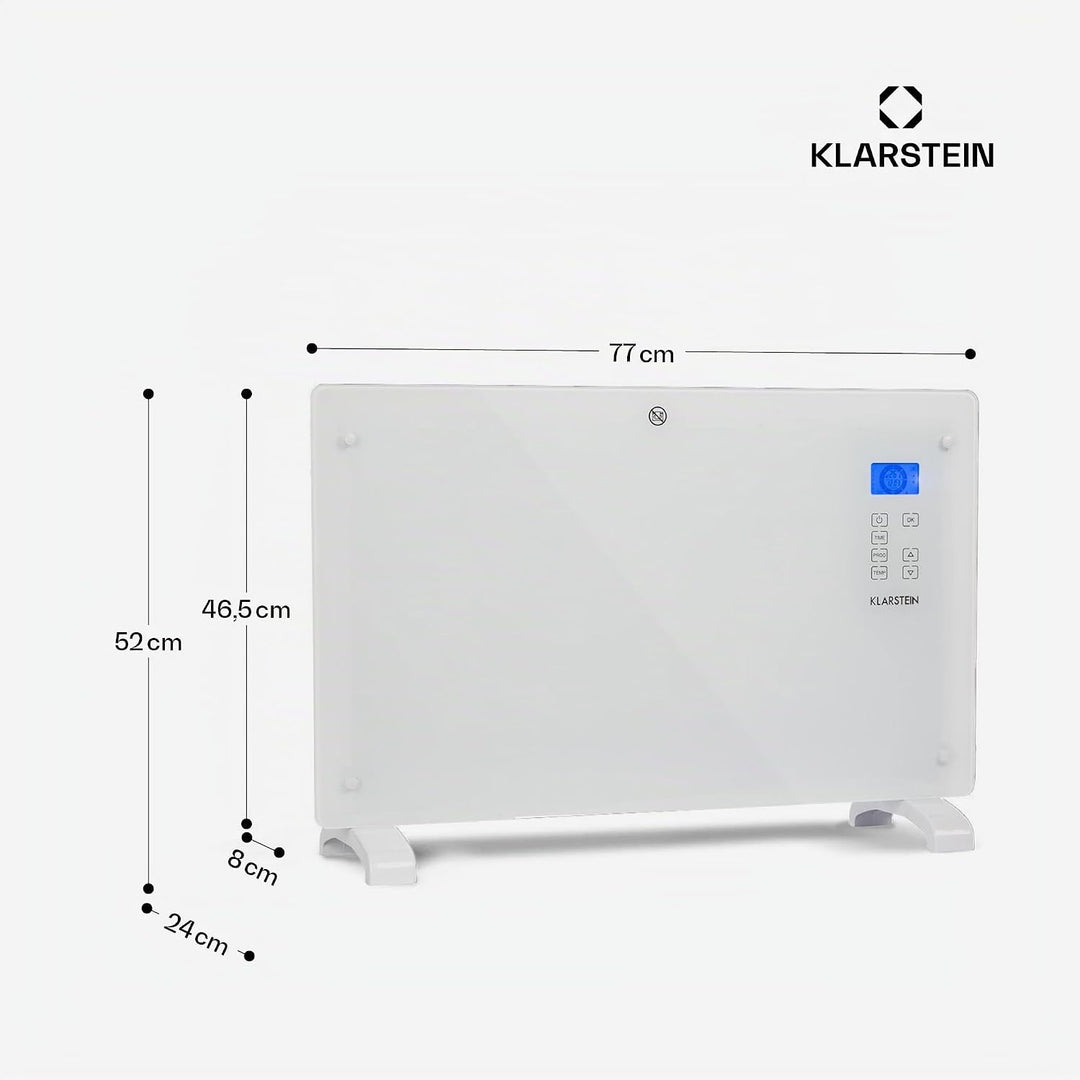 Klarstein Elektroheizung, Konvektor-Heizung mit, Mobile Elektroheizung Energiesparend, Leise Heizung