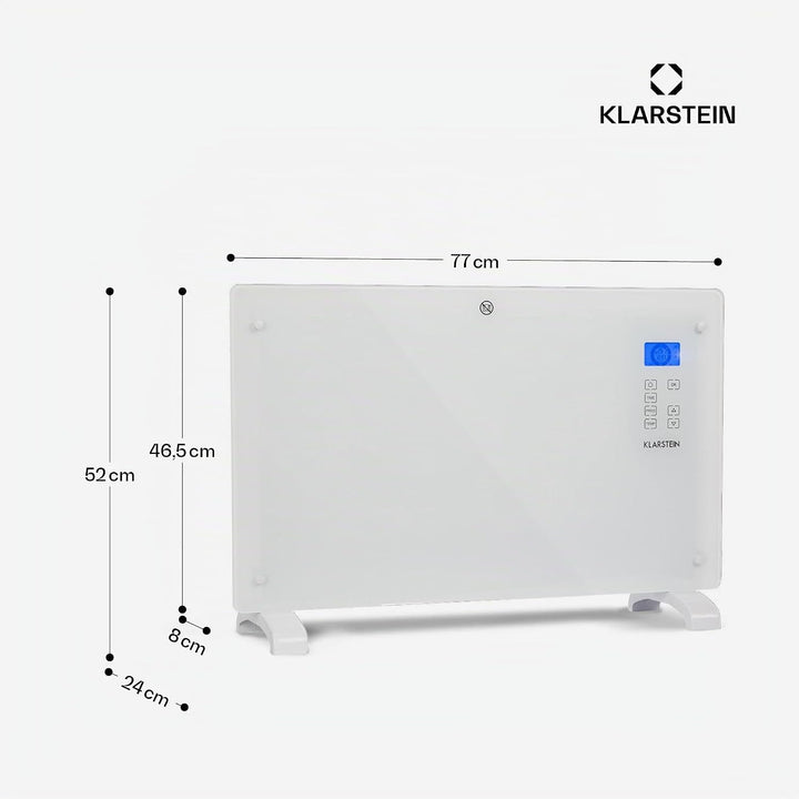 Klarstein Elektroheizung, Konvektor-Heizung mit, Mobile Elektroheizung Energiesparend, Leise Heizung