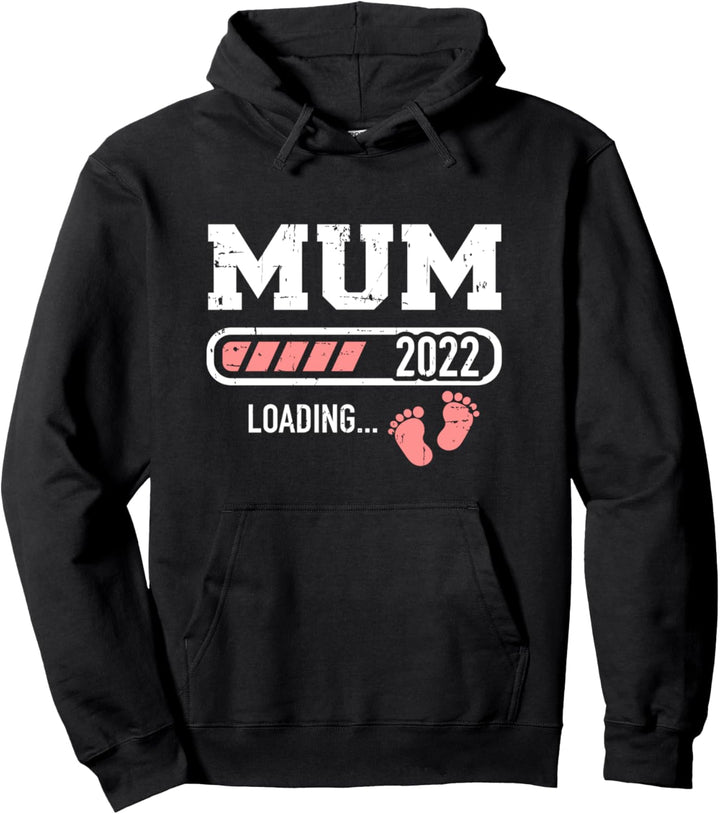 Mama 2022 loading Schwangerschaft verkünden Pullover Hoodie