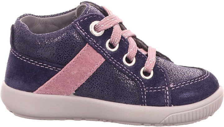 Superfit Baby Mädchen Starlight Sneaker, Blau Blau Lila 80