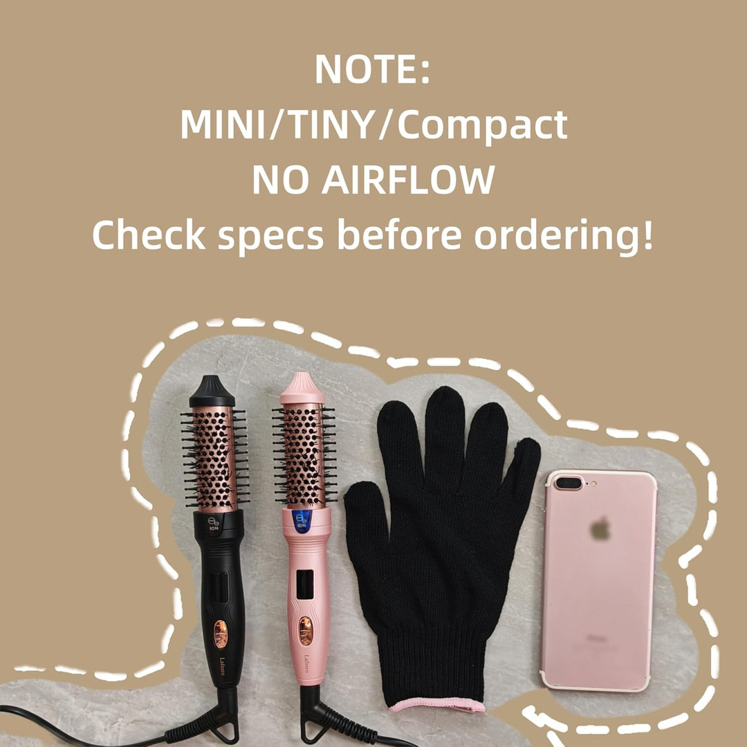 Thermobürste, MINI Thermal Brush, 27mm Heisse Bürste für Blowout-Effekt, Tourmalin-Keramik-Ion-Locke