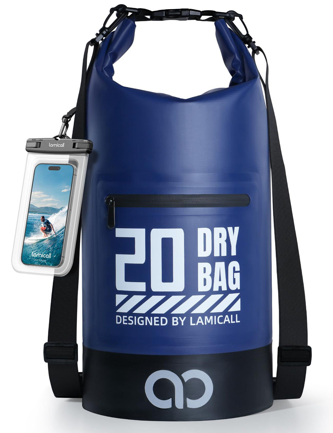 Lamicall Dry Bag, wasserdichte Tasche - [Robust & Kratzfest] 5L/10L/20L/30L/40L Rucksack Wasserdicht