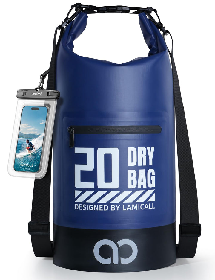 Lamicall Dry Bag, wasserdichte Tasche - [Robust & Kratzfest] 5L/10L/20L/30L/40L Rucksack Wasserdicht