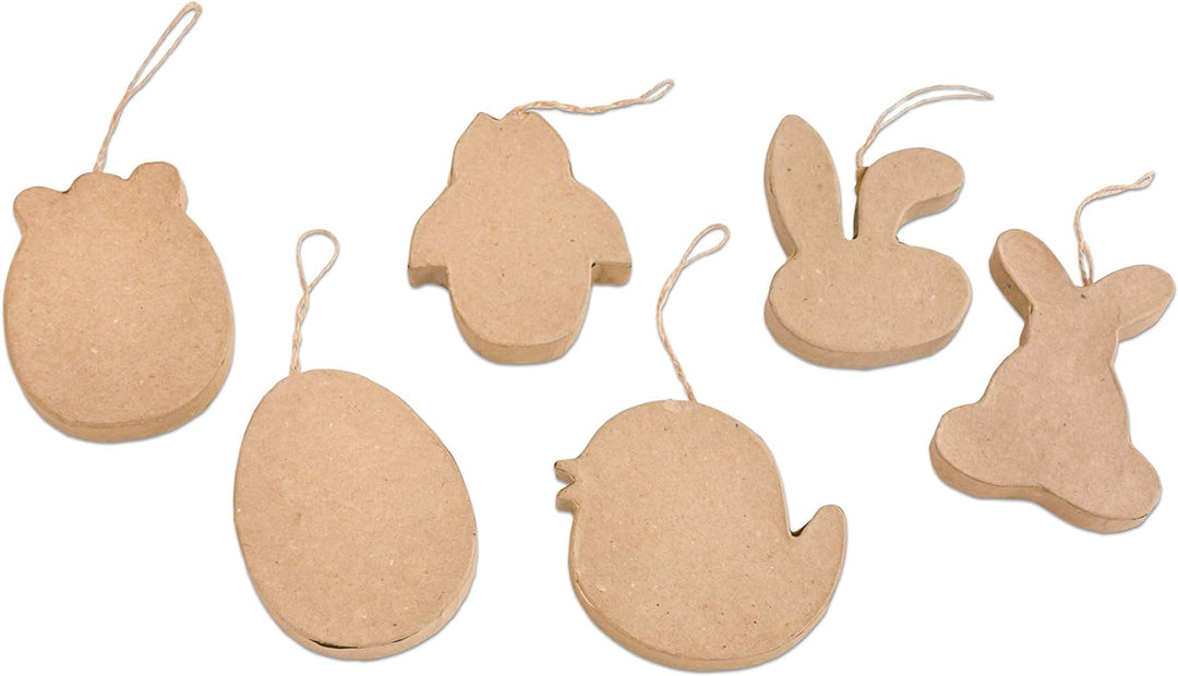 Creativ Pappmache Ostern ornaments-114 Display Box, Papier, braun, 27 x 2,5 x 21 cm