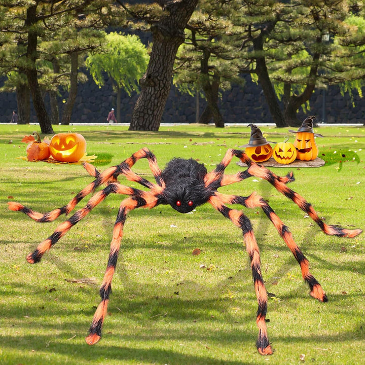 Halloween Spinne Deko Garten Gruselig, Dekoration Aussen Spinnen, Spinne Halloween Gross 120cm, Part